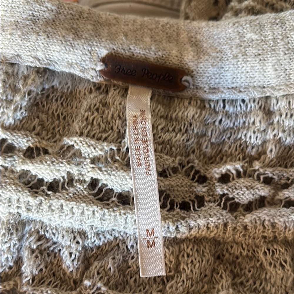 NWOT Free People Elegant Cream Lace Cardigan - Picture 5 of 6